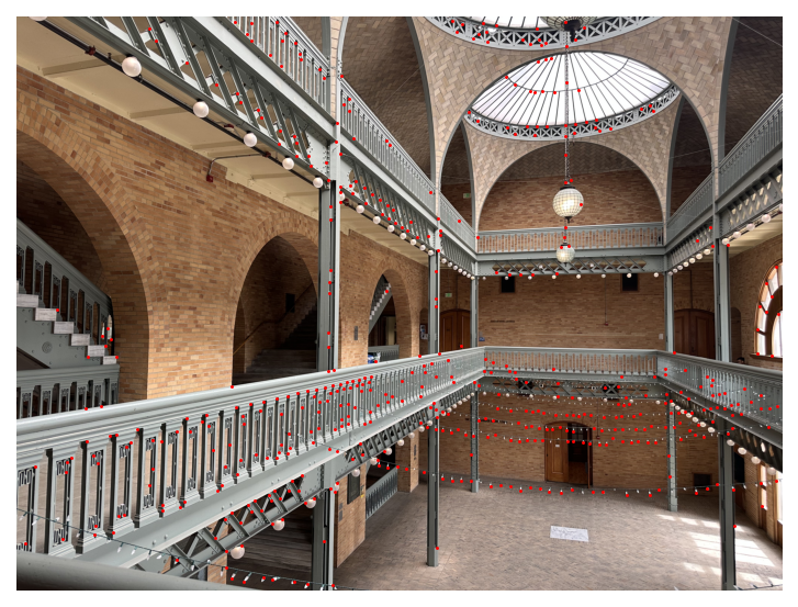 Harris corners with ANMS